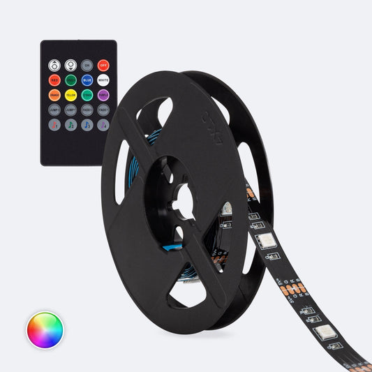 IGNIVEX TV Glow Strip – RGB USB LED Strip 2m (24 LED/m) + Afstandsbediening