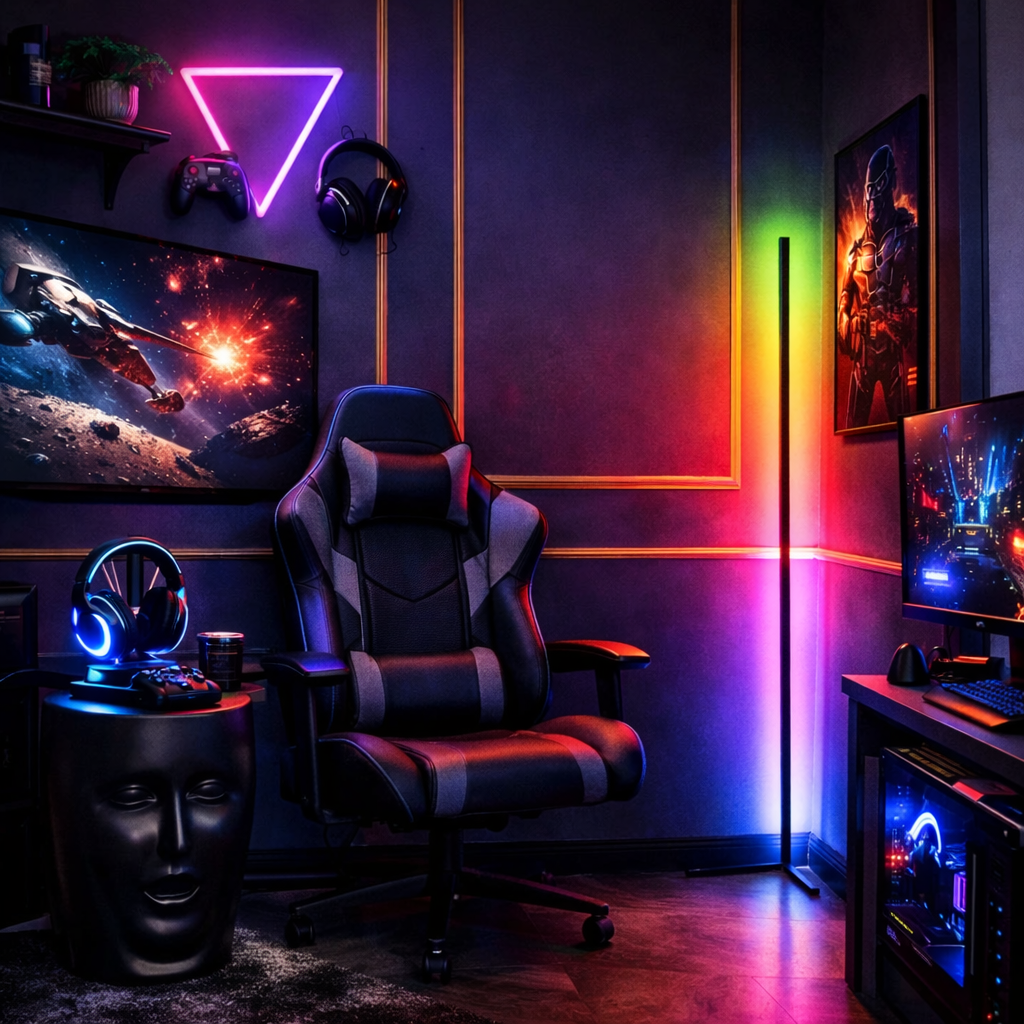 IGNIVEX Vortex Corner Light – RGBWW LED Gaming Hoeklamp 20W